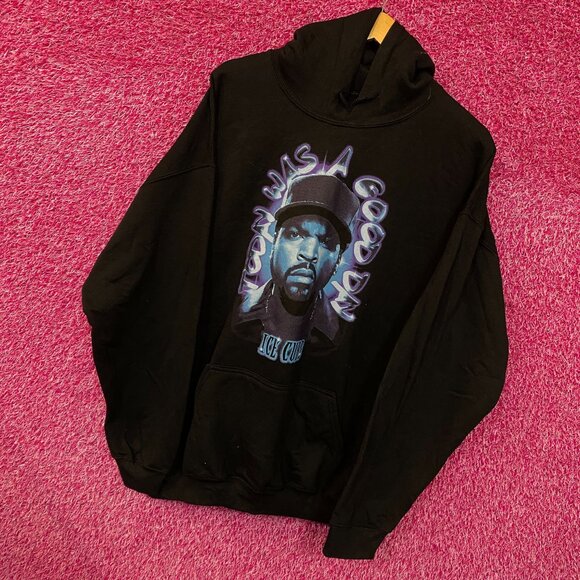 Ice Cube Today Was A Good Day Neon West Coast Rap Hoodie L - Picture 3 of 4
